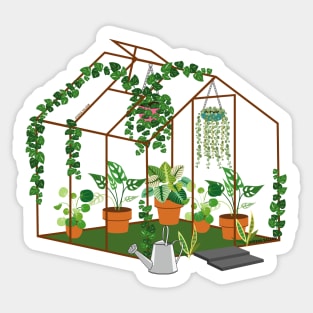 Greenhouse Art - Indoor Plants Sticker